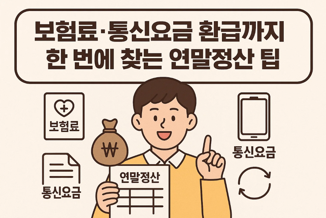 보험료&middot;통신요금 환급까지 한 번에 찾는 연말정산 팁