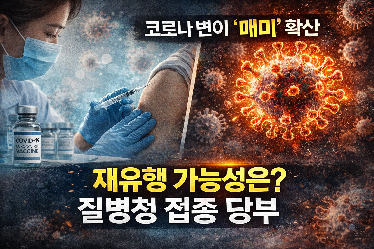 코로나 변이 ‘매미’ 확산, 재유행 가능성은? 질병청 접종 당부