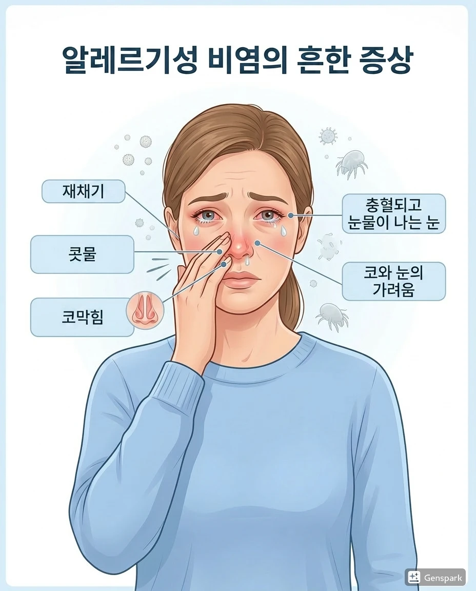 알레르기 비염 증상 이미지