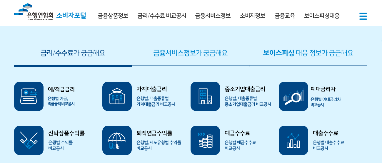 예적금 금리 비교 사이트