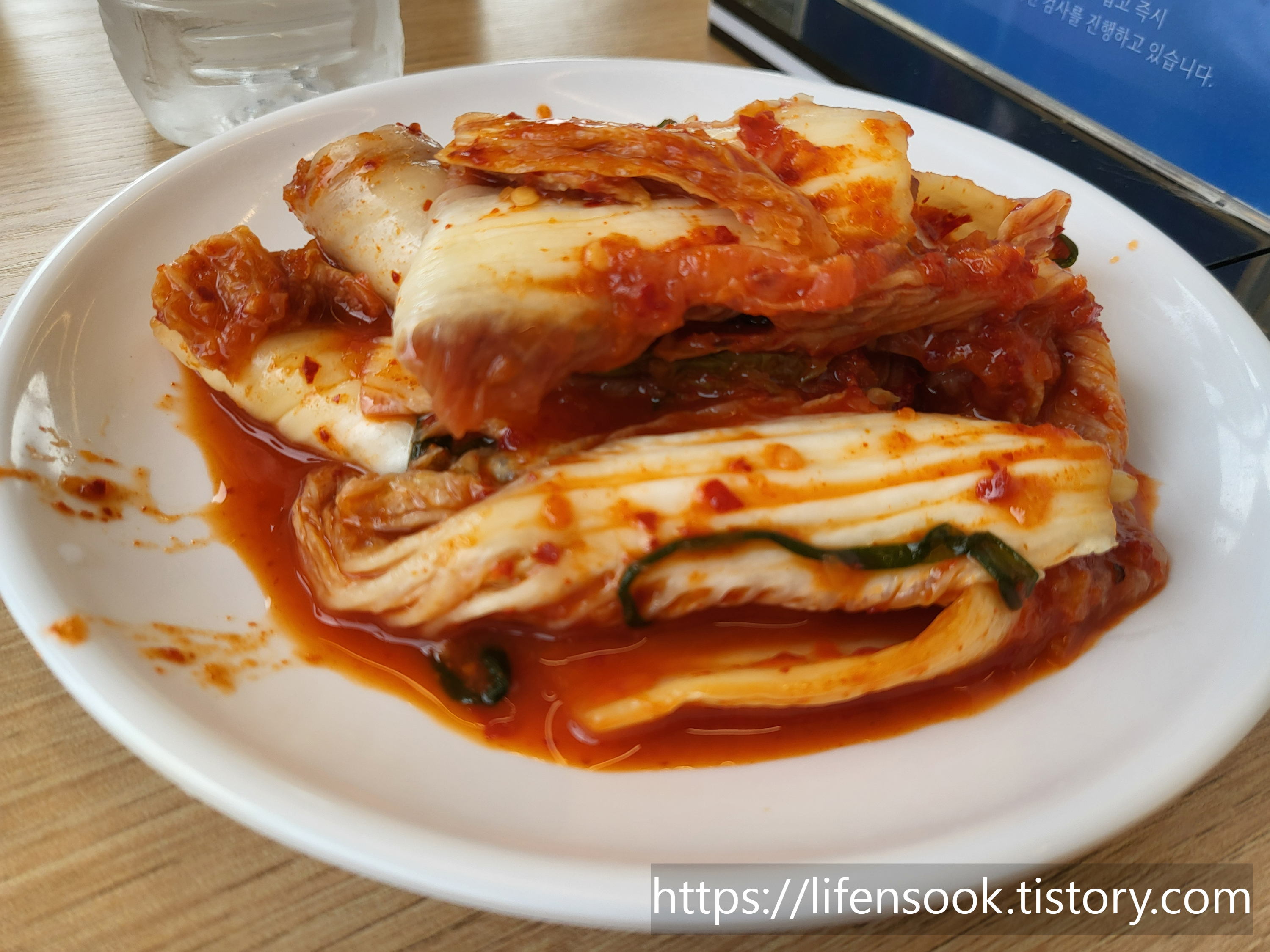 바담칼국수 배추김치