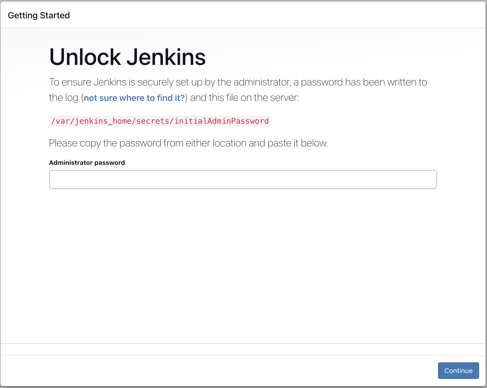 jenkins getting started