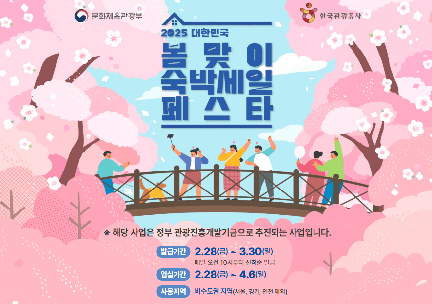 2025 대한민국 숙박 세일 페스타 포스터
