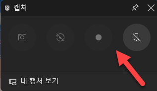 녹화버튼 비활성화