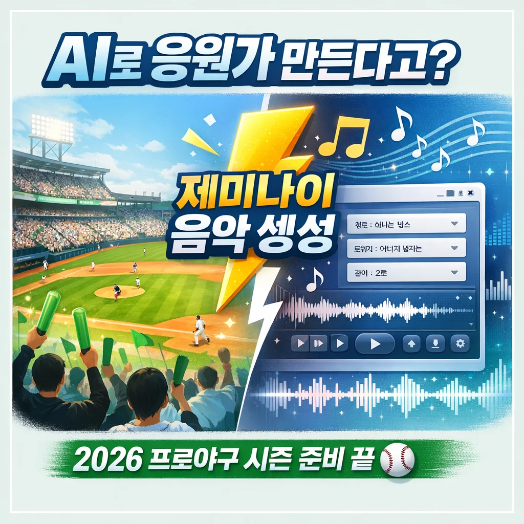 구글 제미나이 무료, 음악 만들기, 2026 프로야구 시즌 개막
