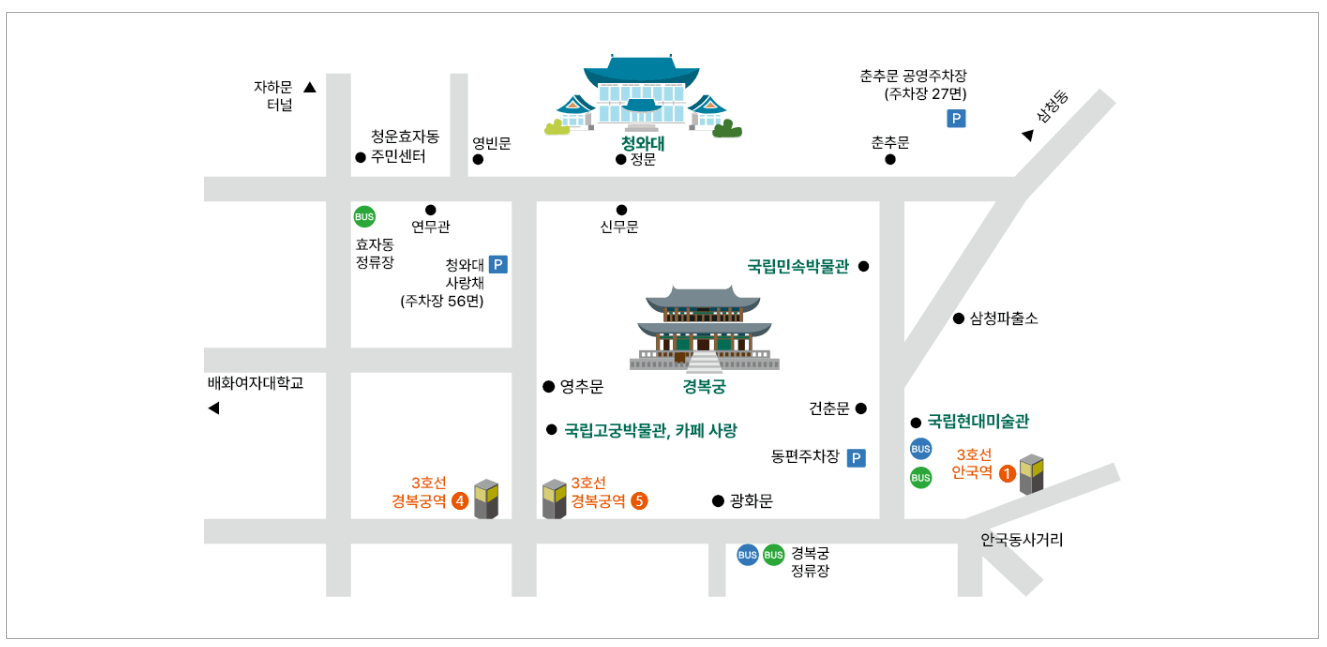 청와대 개방 예약 관람 코스