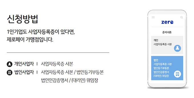 가맹점 신청방법