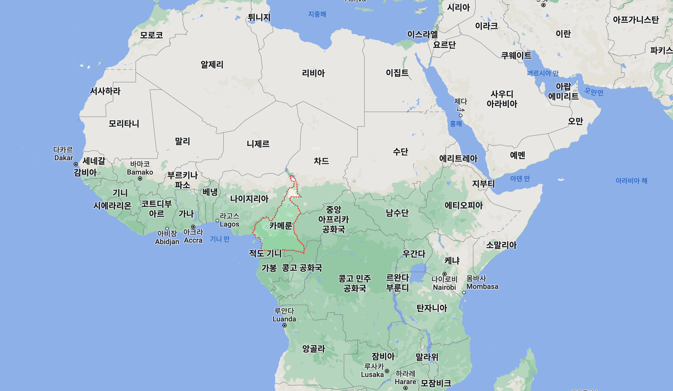 나이지리아, 카메룬