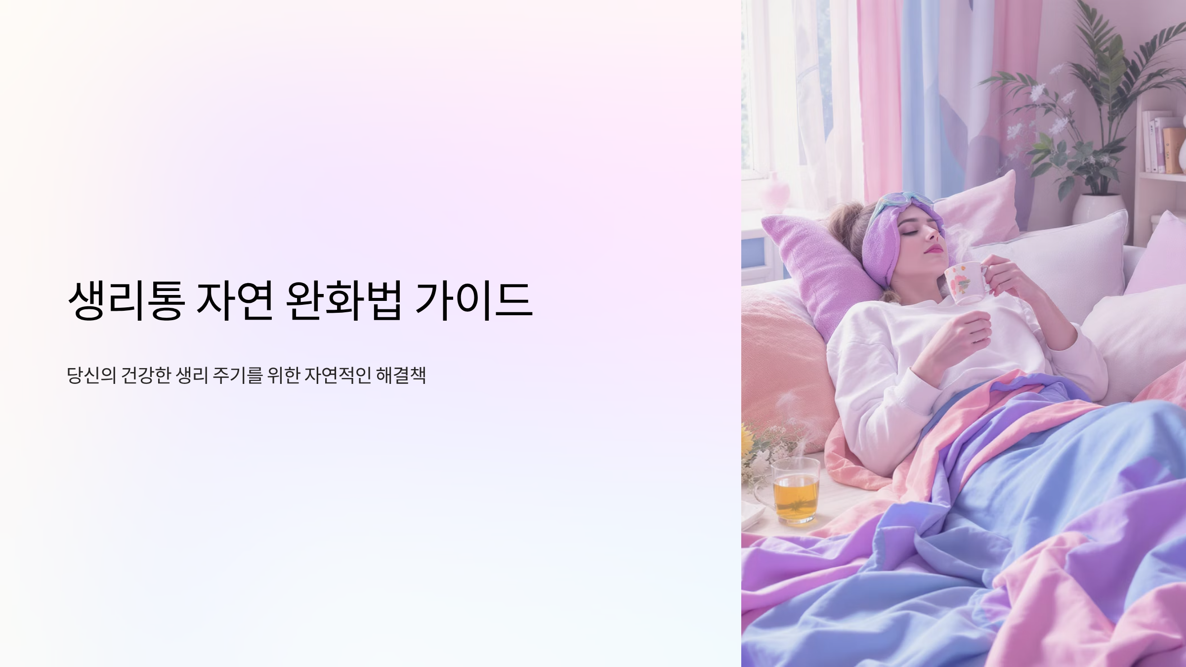 생리통 완화 천연 치료법 7가지
