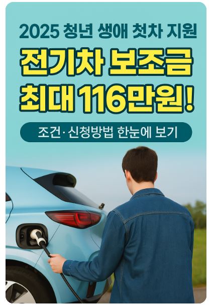 청년 생애 첫차 전기차 보조금