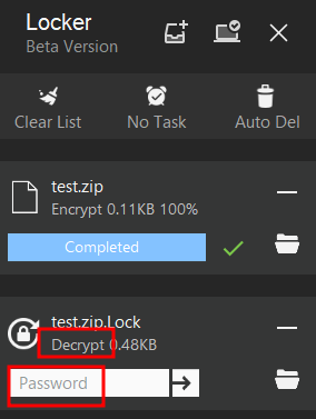 lock 파일 복호화