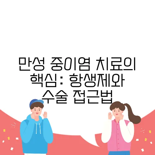 만성 중이염 치료의 핵심: 항생제와 수술 접근법