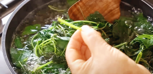 삶아