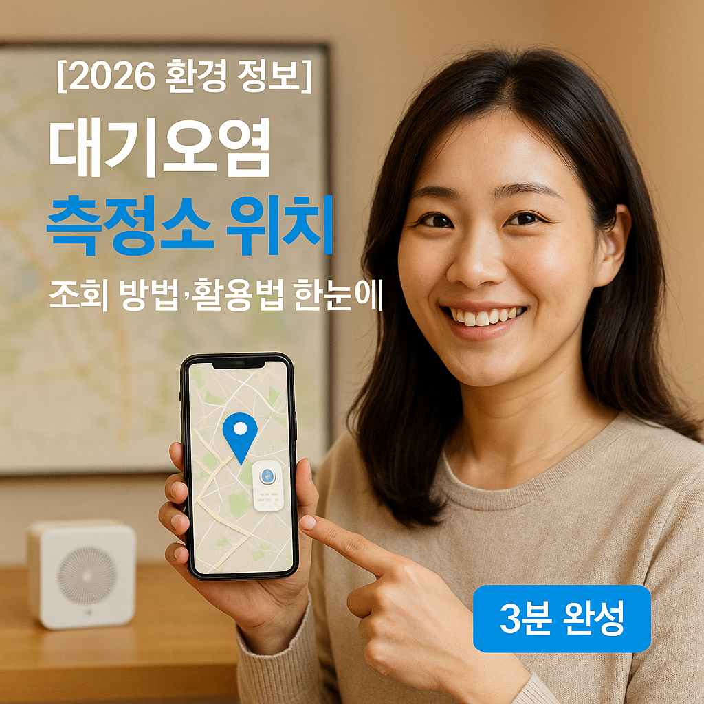 [2026 환경 정보] 대기오염 측정소 위치 ｜ 조회 방법&middot;활용법 한눈에 보기