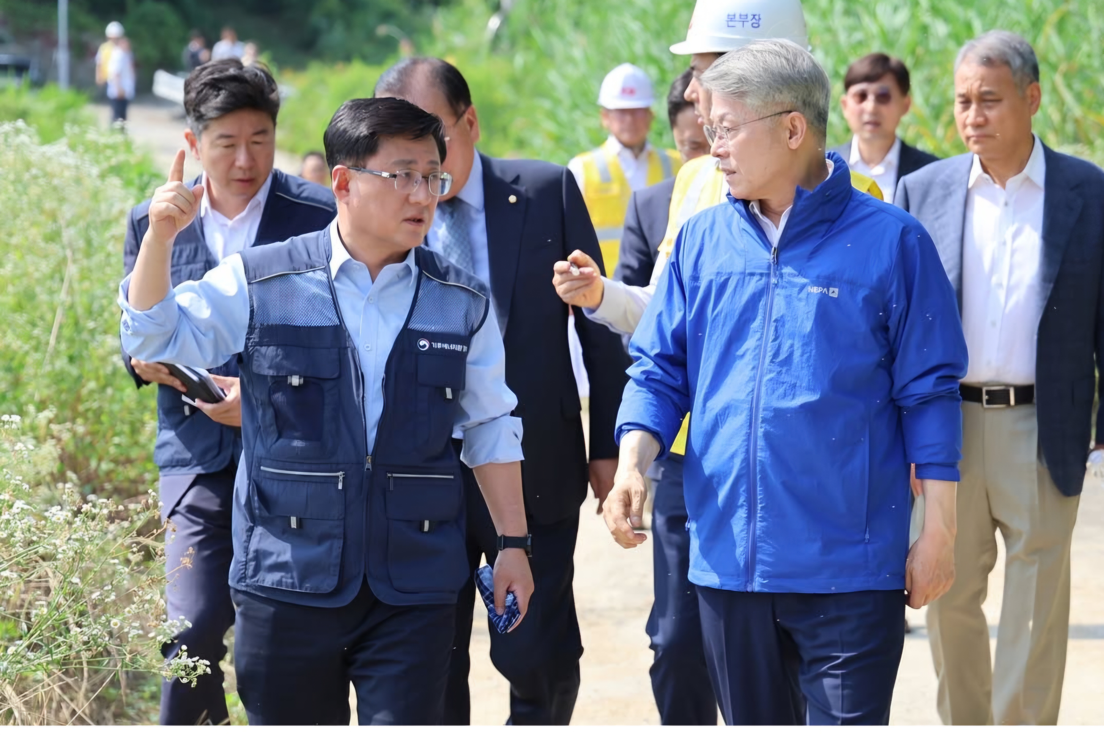 민형배 전남광주특별시장이 현장 답사 사진
