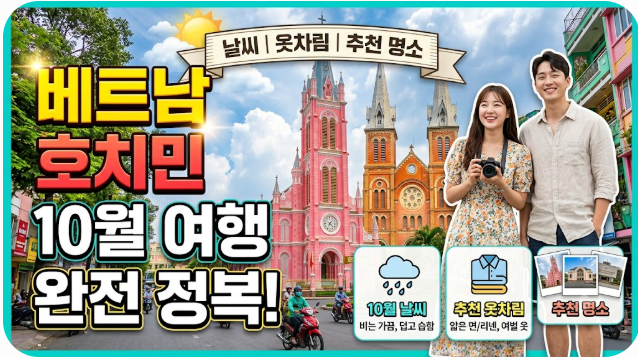 베트남 호치민 10월 날씨 옷차림 추천 여행지