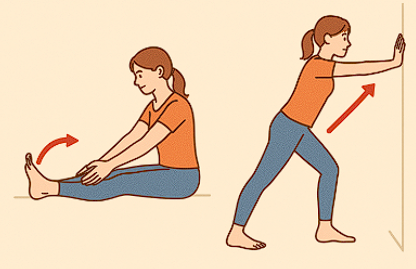 종아리에 쥐가 났을 때 응급 대처법