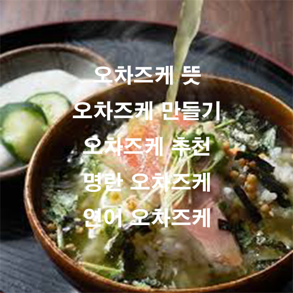 오차즈케 뜻 오차즈케 만들기 오차즈케 추천 명란 오차즈케 연어 오차즈케