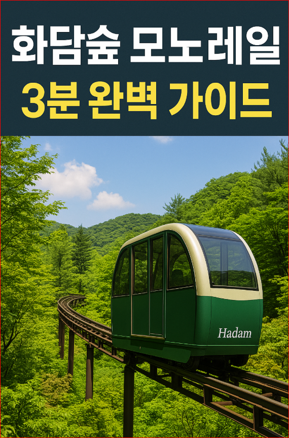 화담숲 모노레일 예약 3분 완벽 가이드