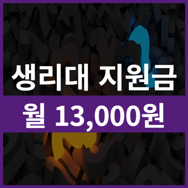  생리대 바우처 사용방법 