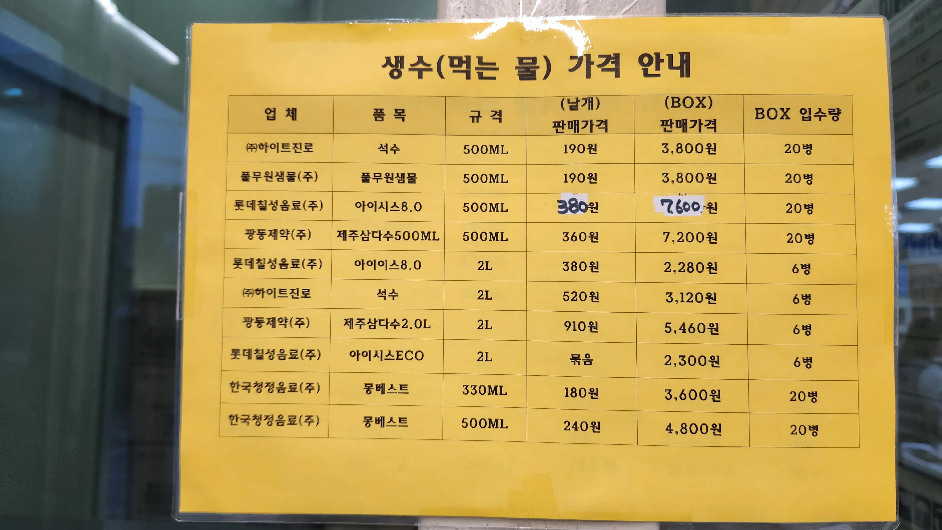 생수