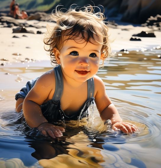 아기의-감각-발달을-위한-5가지-놀이-7개월-물놀이