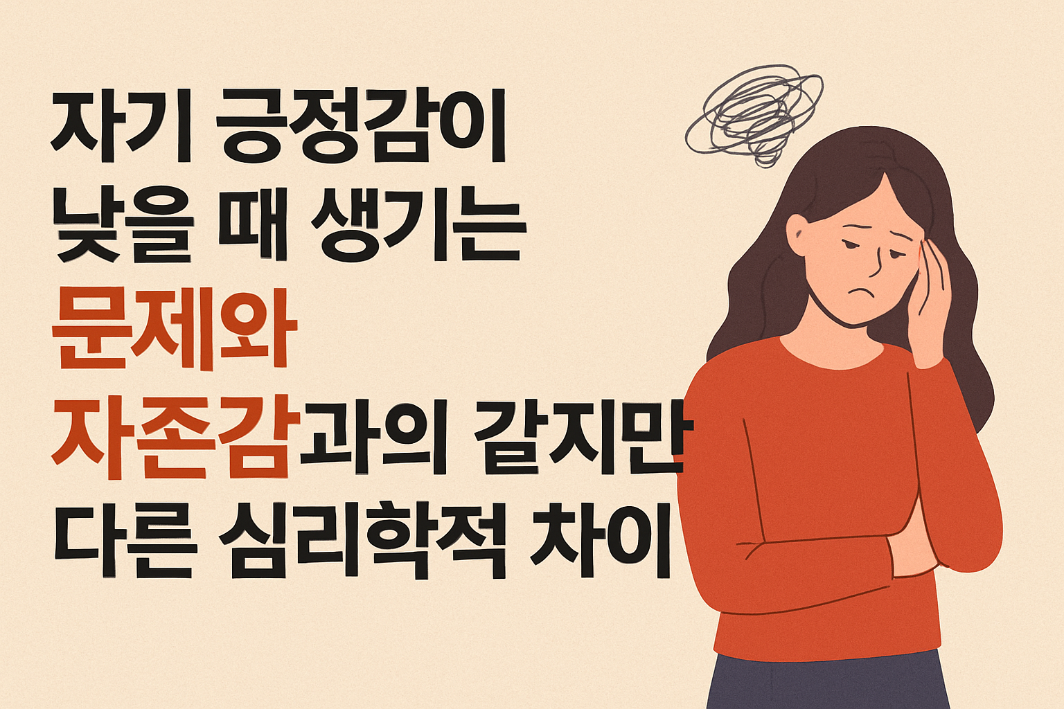 자기 긍정감이 낮을 때 생기는 문제와 자존감과의 심리학적 차이