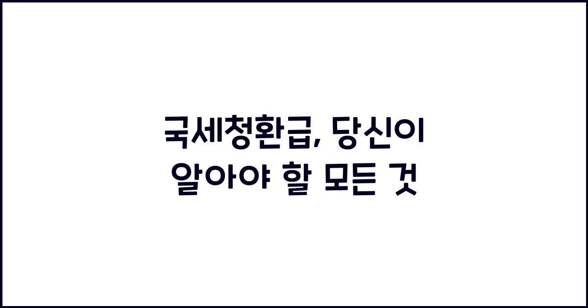 국세청환급