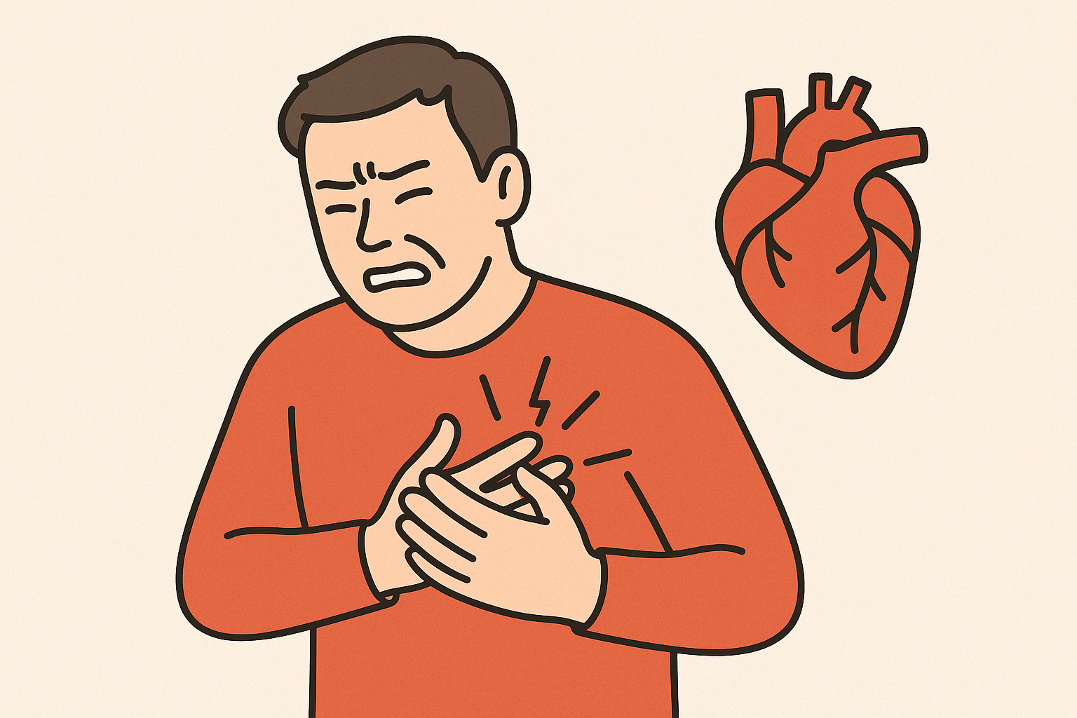 고혈압 증상 설명하는 사진