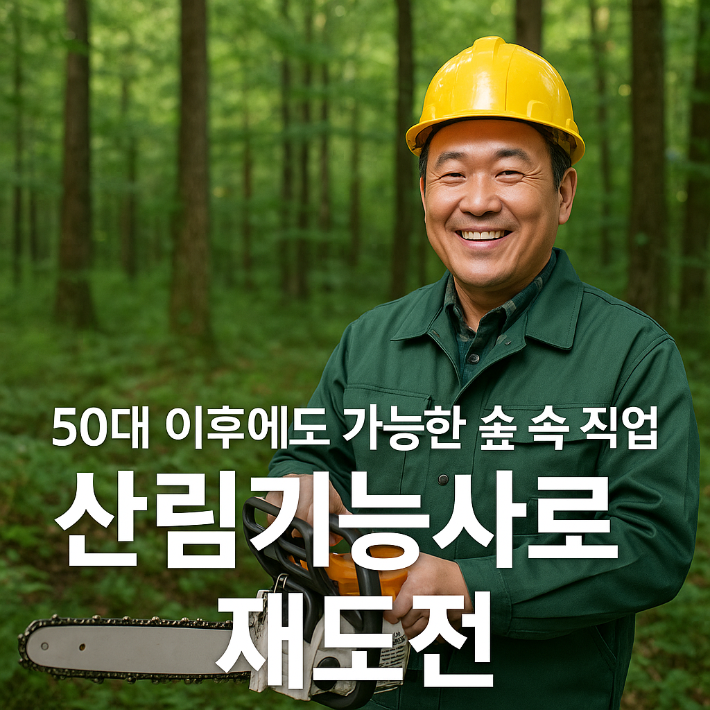 50대 이후에도 가능한 숲 속 직업, 산림기능사로 재도전