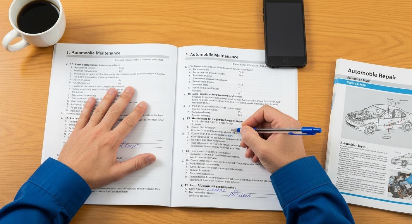 자동차정비필기시험