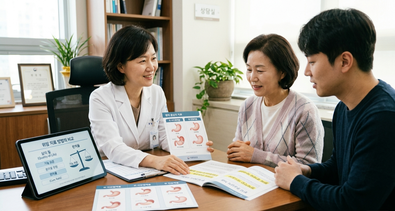 환자 중심 위암 치료 선택 이미지 생성이 시작되었습니다!