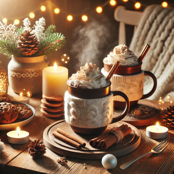 겨울: 따뜻하고 아늑한 홈 카페