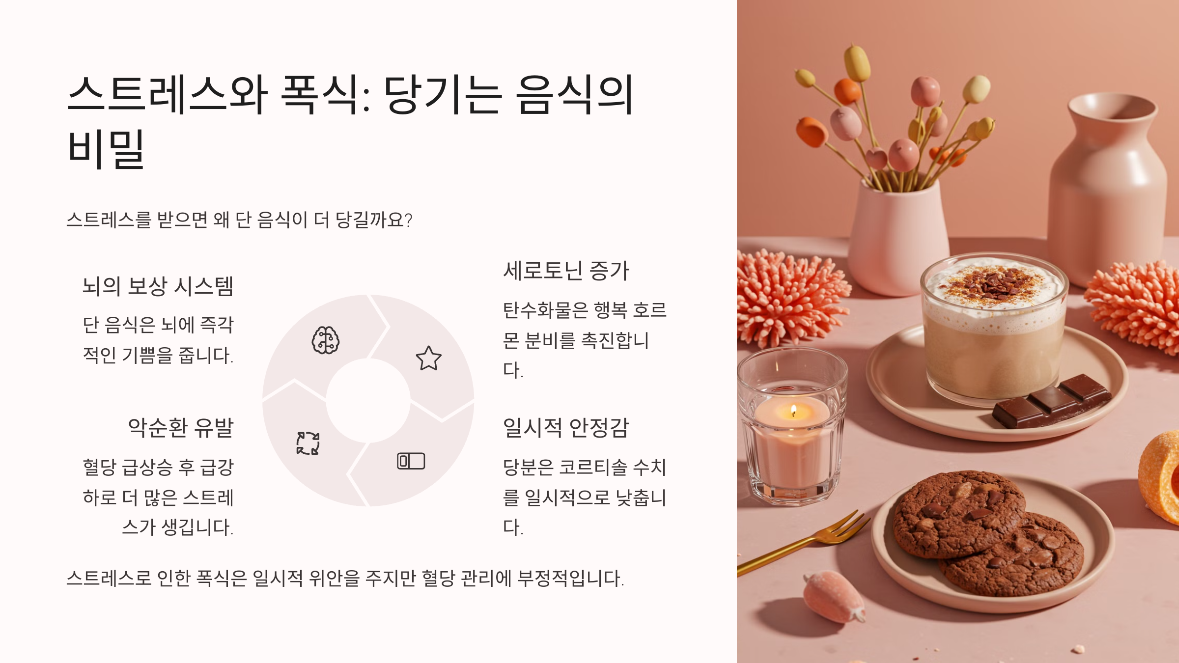 스트레스와 폭식, 당기는 음식의 비밀 이미지