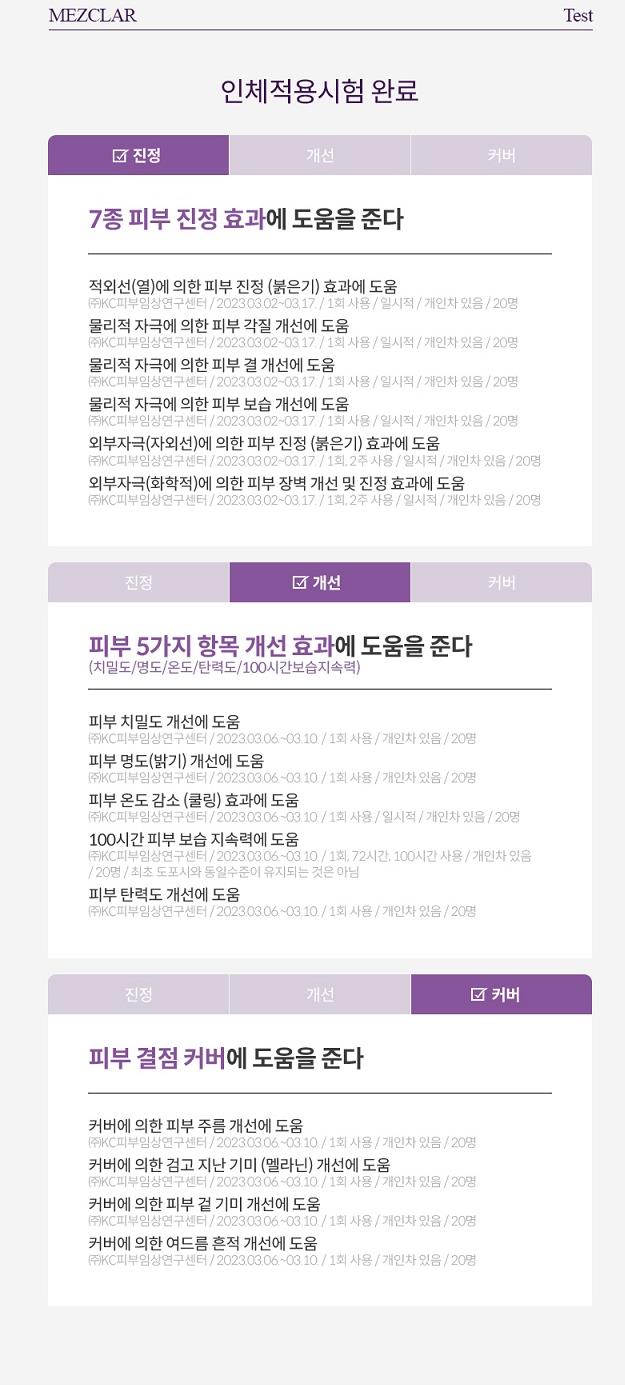 메즈클라 비비-효능