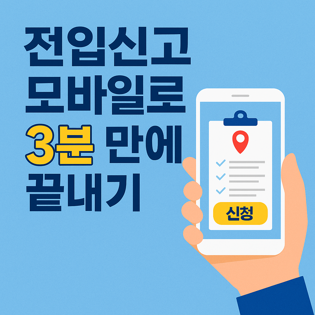 이사 후 필수! 전입신고 쉽게 따라하기