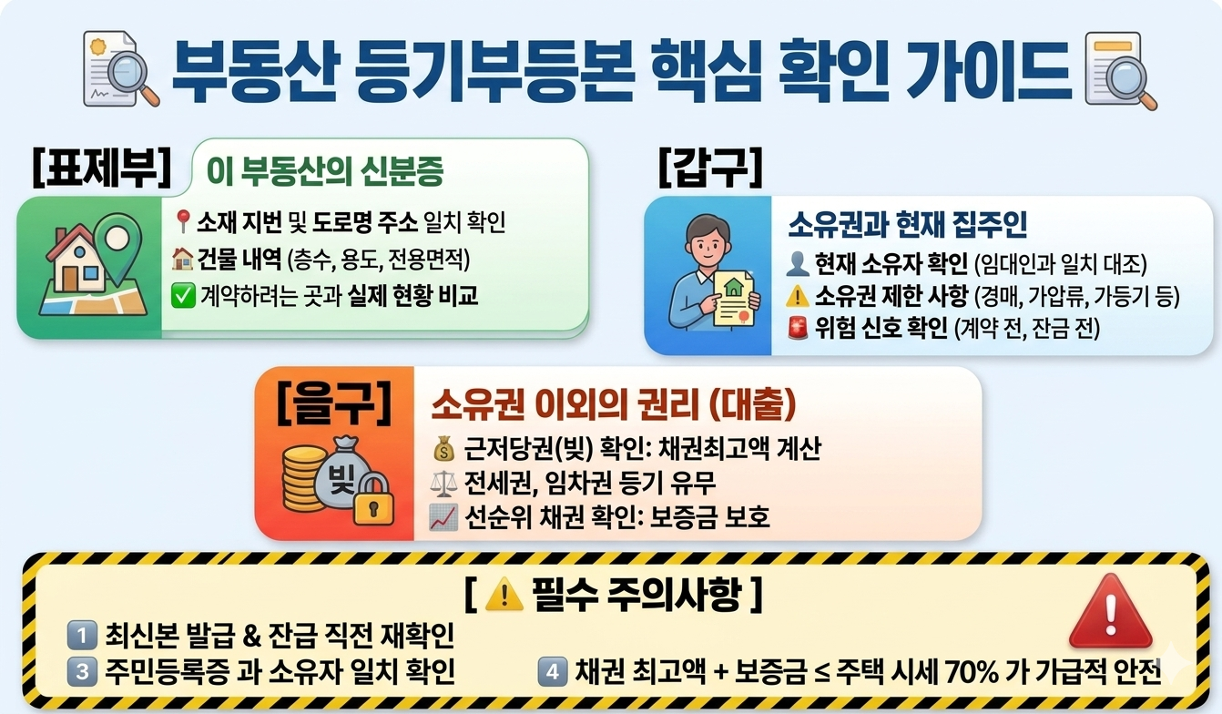부동산 등기부등본 보는 법