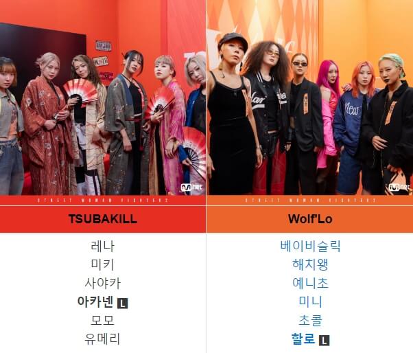 스우파2 라인업 소개