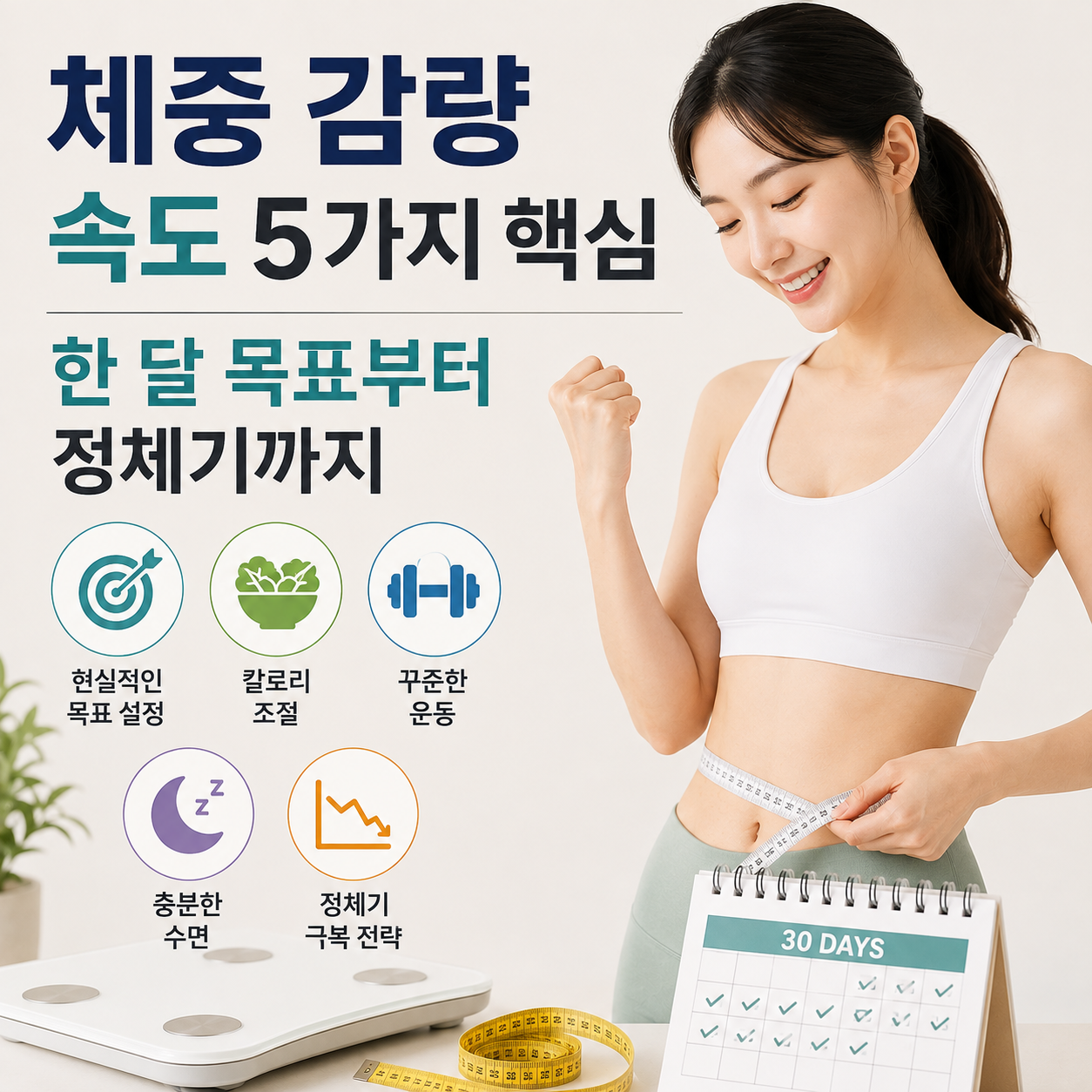 체중 감량 속도 5가지 핵심