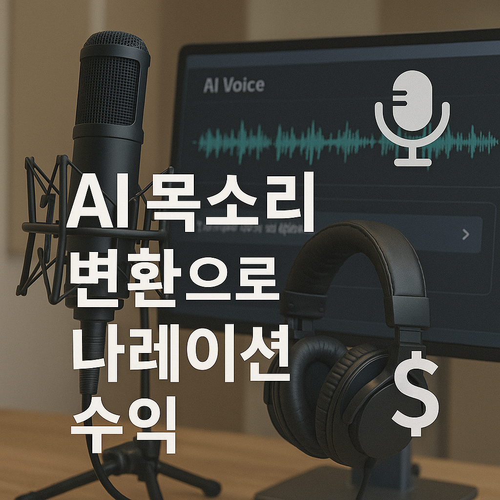 AI 목소리 변환으로 나레이션 수익
