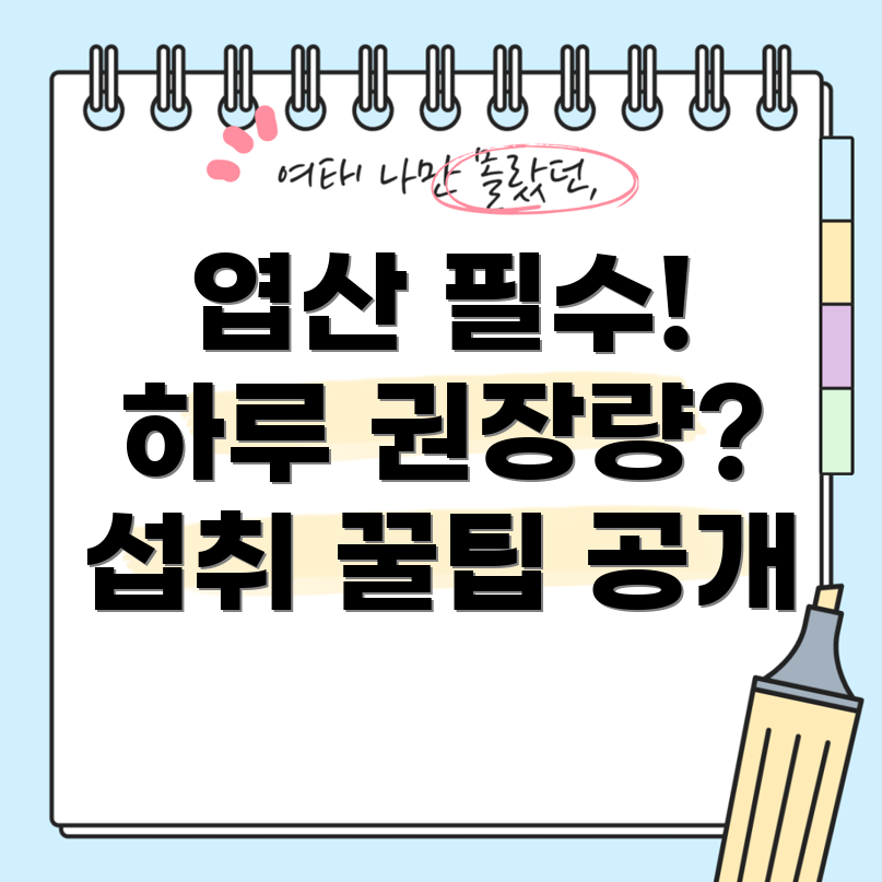 엽산 하루 권장량