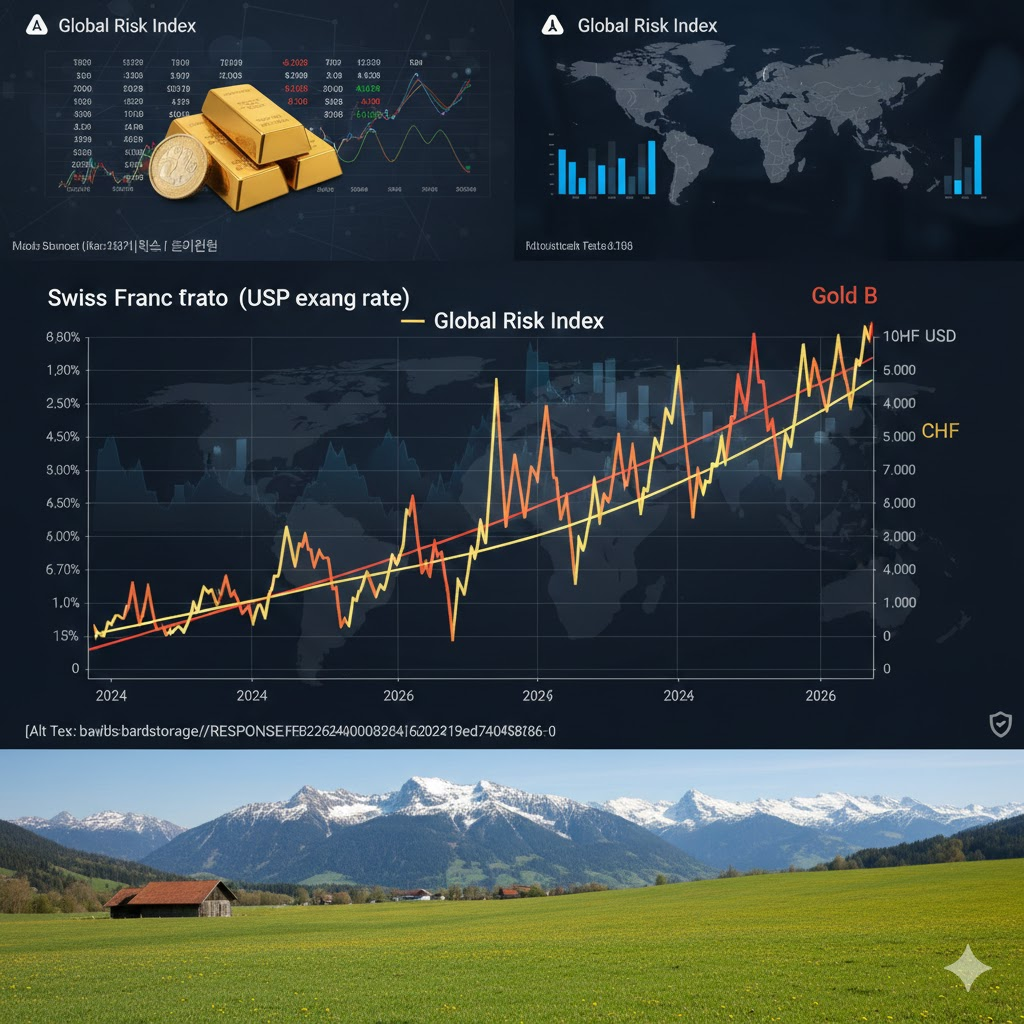 A wide and peaceful landscape of the Swiss Alps, representing eternal financial stability.