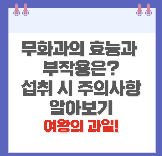 무화과효능과부작용