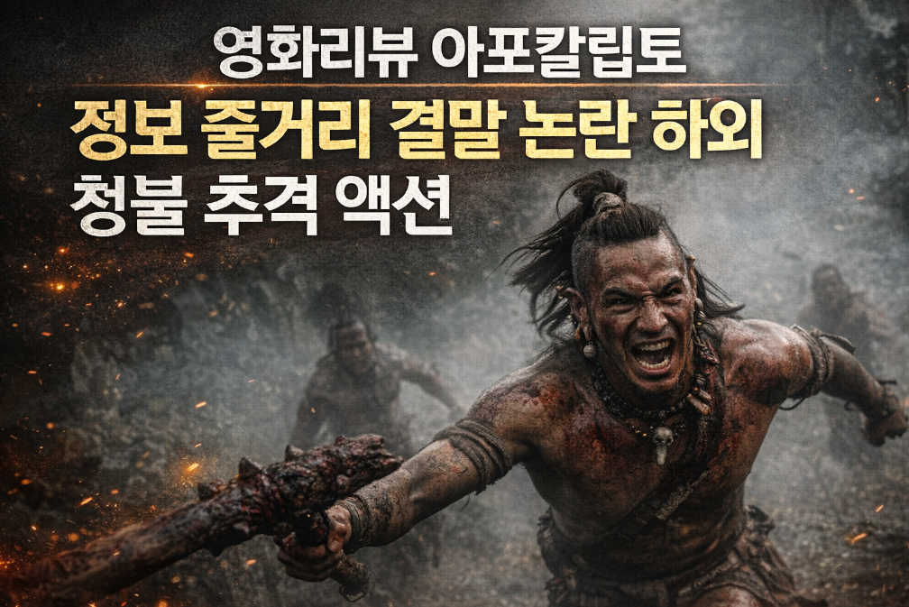 아포칼립토 청불 논란부터 충격 결말까지 완벽 정리