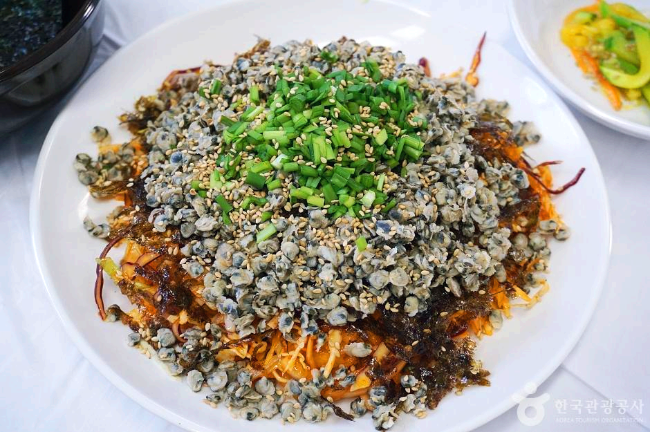 재첩회무침
