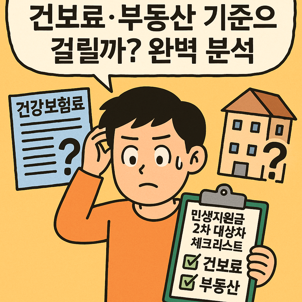 건보료·부동산 기준으로 걸릴까? 민생지원금 2차 대상자 체크리스트 완벽 분석