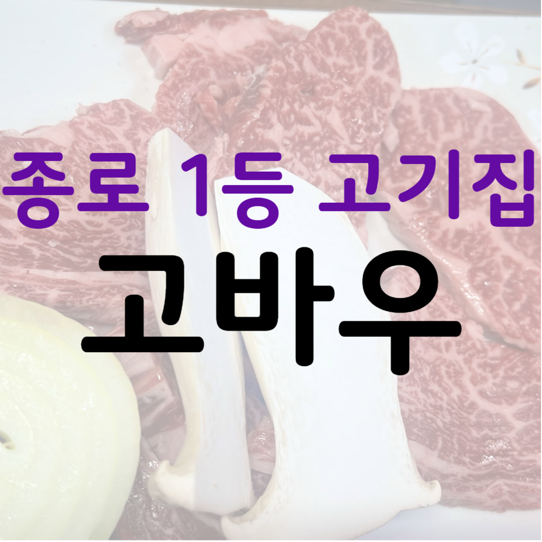 종로 맛집 고바우 관련 사진