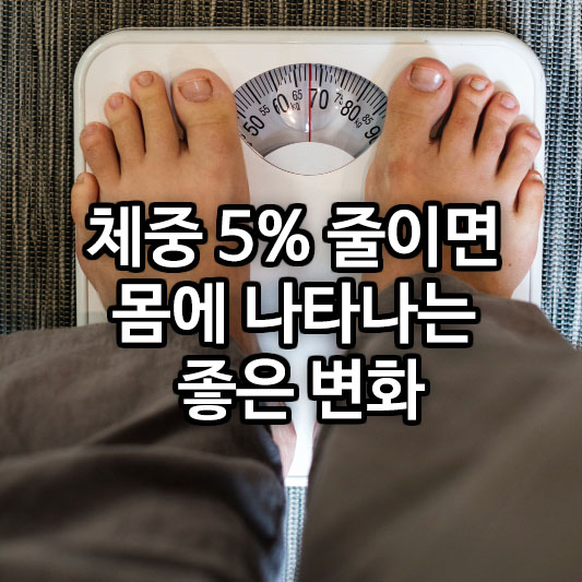 체중 5% 줄이면 몸에 나타나는 좋은 변화