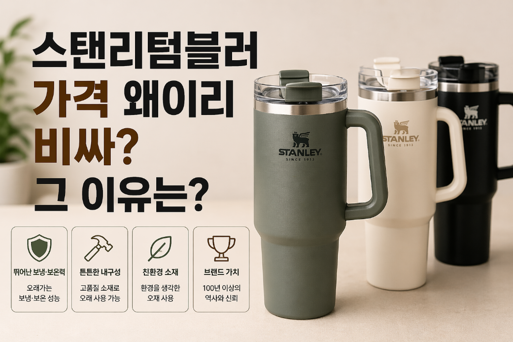 스탠리 텀블러 비싼 이유 3가지 완벽 정리