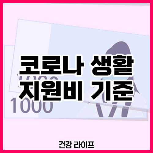 코로나 생활지원비 기준